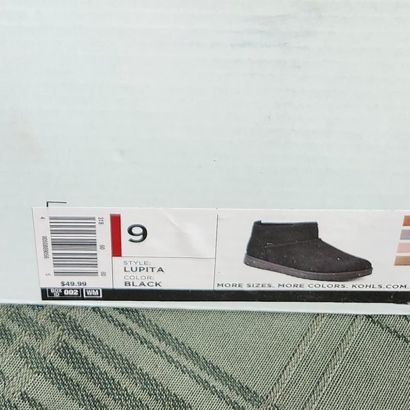 New Black Ankle lined Boot size 9 - Picture 3 of 6